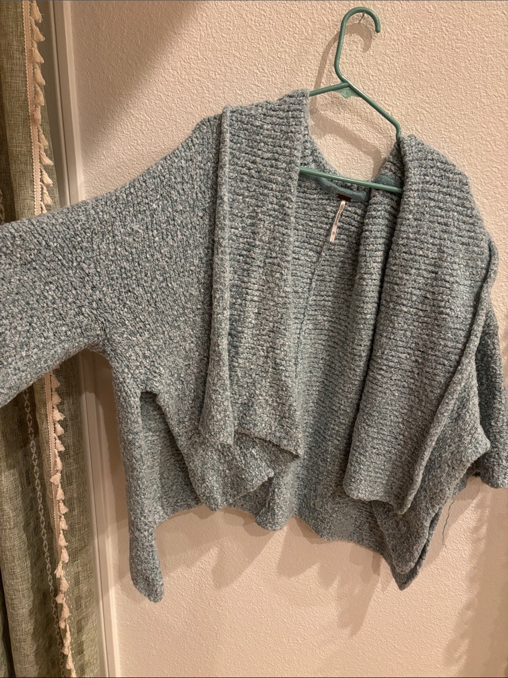 Free people oversized cropped blanket sweater